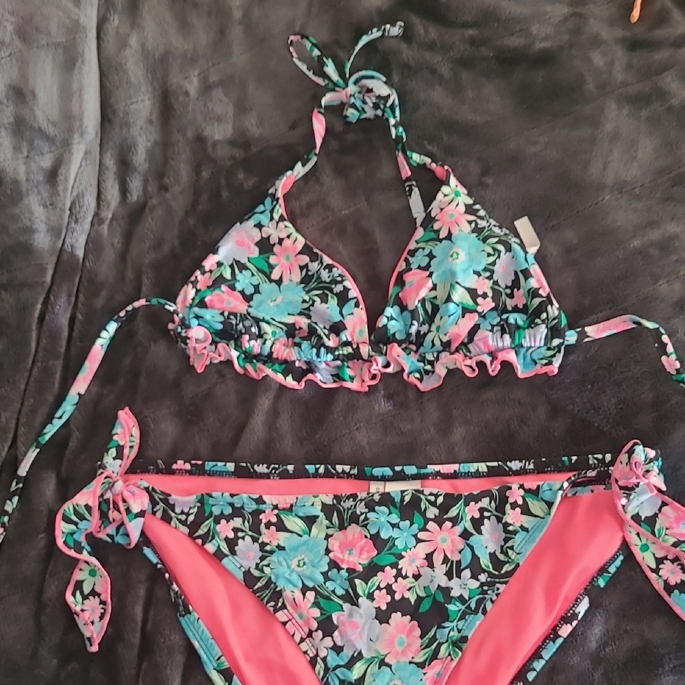 Celebrity Pink Swimwear with Black and Pink